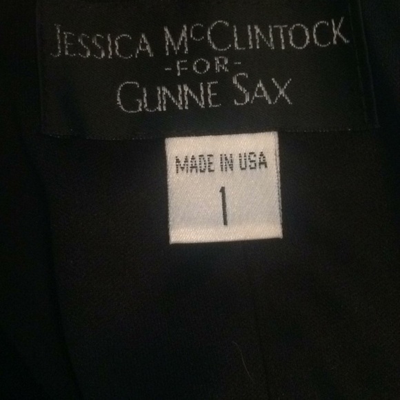 Jessica McClintock Gunne Sax little black dress 1 - Picture 5 of 5